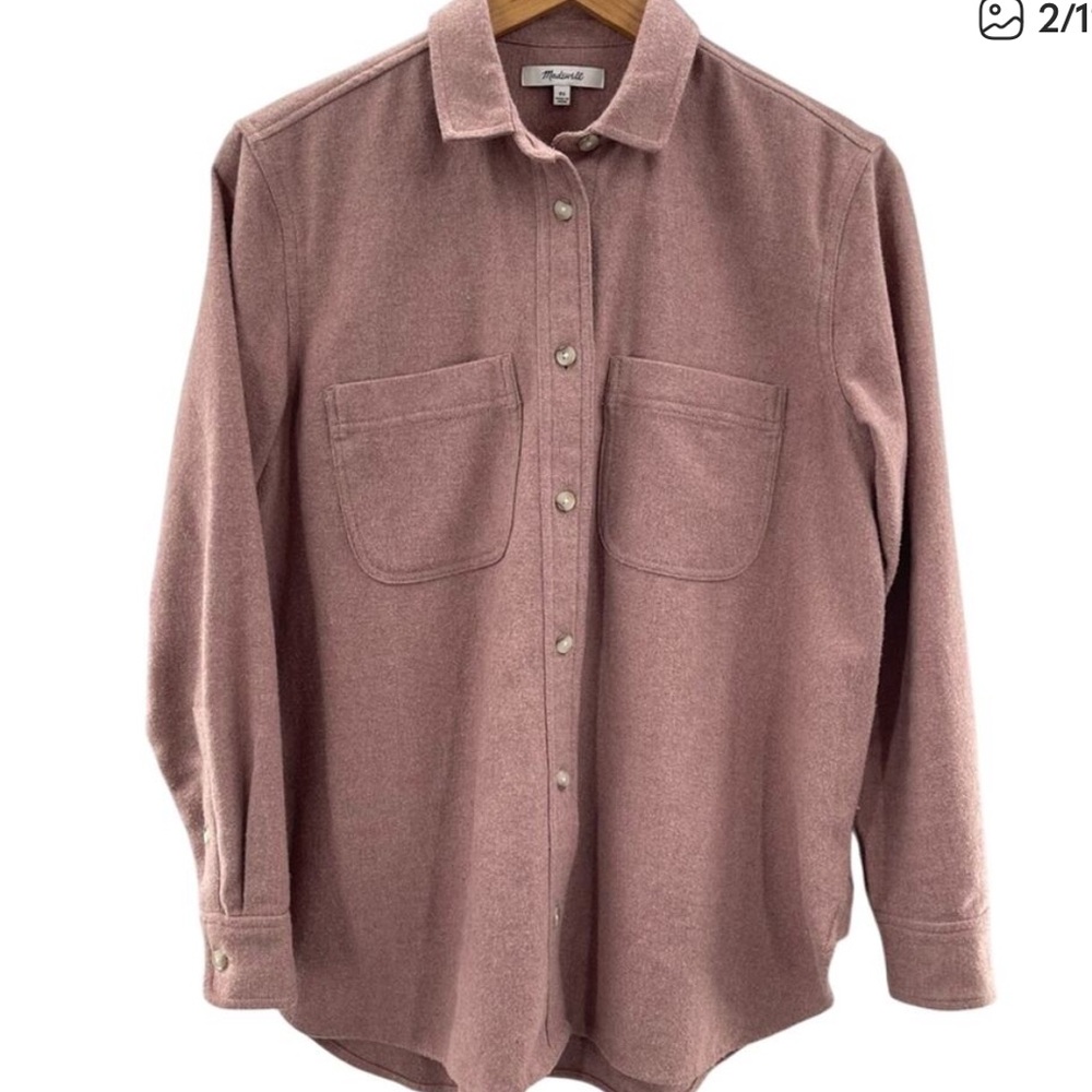Madewell flannel Oversized Ex-Boyfriend Swing Shirt small - Picture 5 of 7